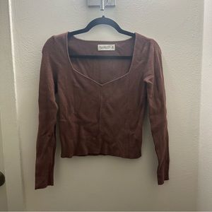 Abercrombie soft knit long sleeve sweater